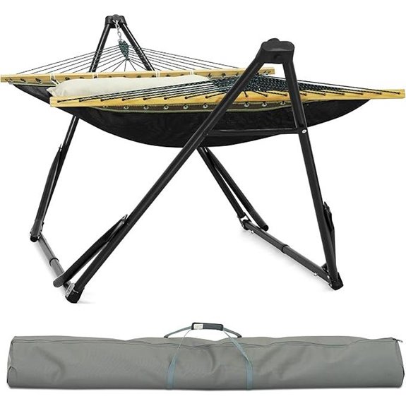 Tranquillo Unity Adjustable Steel Hammock Stand (Black)