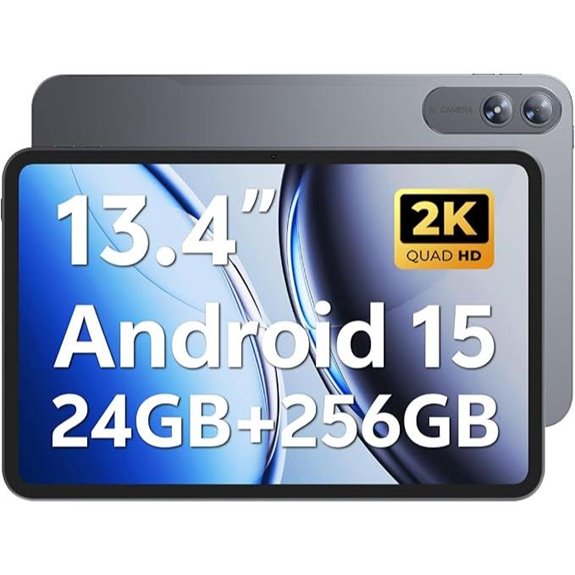 Android 13 Tablet 24GB RAM 256GB Storage with Case