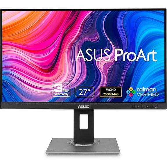 ASUS ProArt 27” WQHD Monitor with HDR and Adjustments