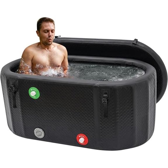 Cold Plunge Tub for Athletes with Cover