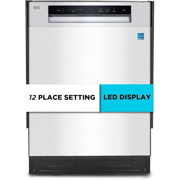 BLACK+DECKER 24 Built-In Dishwasher with Stainless Steel