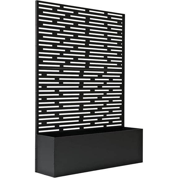 Black Metal Privacy Screen Room Divider