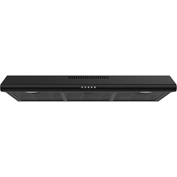 FIREGAS 36 Black Under Cabinet Range Hood