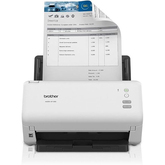Brother ADS-3100 Desktop Scanner with 40ppm Speed