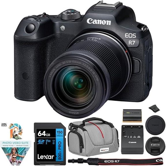 Canon EOS R7 Mirrorless Camera Bundle with Accessories