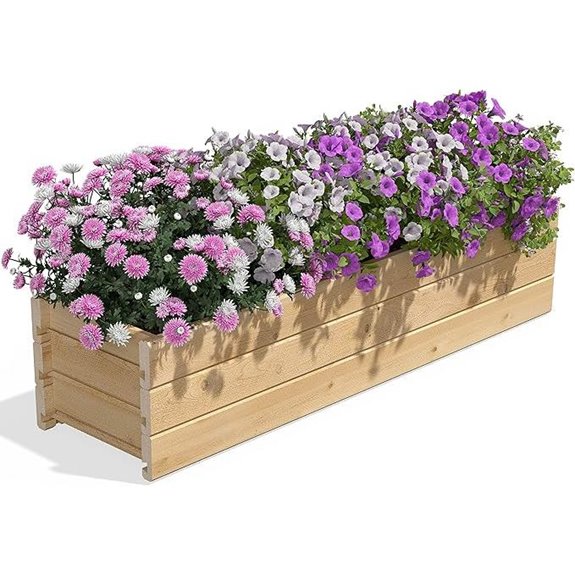 Greenes Cedar Wood Planter Box 46x11x10