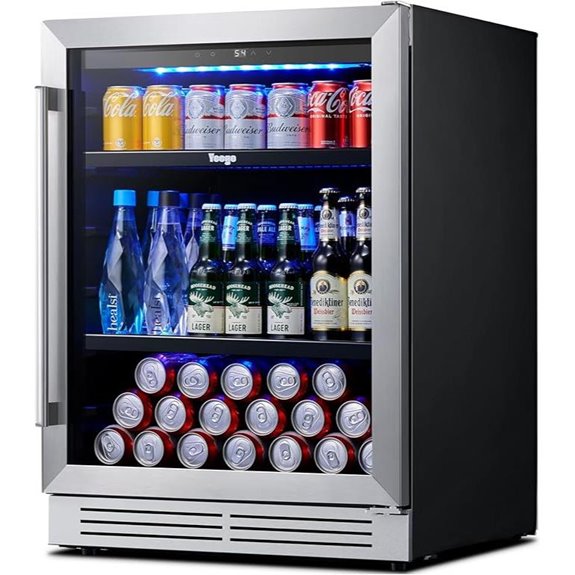 Yeego 24-Inch Beverage Refrigerator Cooler 180 Cans