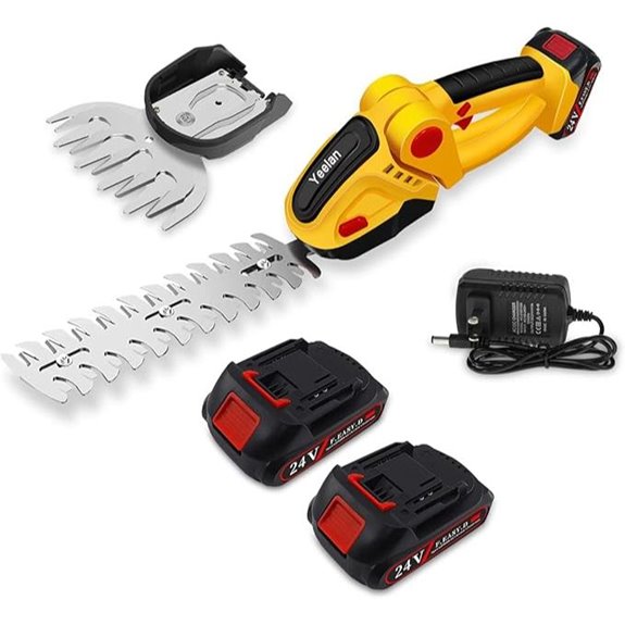 Yeelan 24V Cordless Hedge Trimmer & Grass Shear (2-in-1)