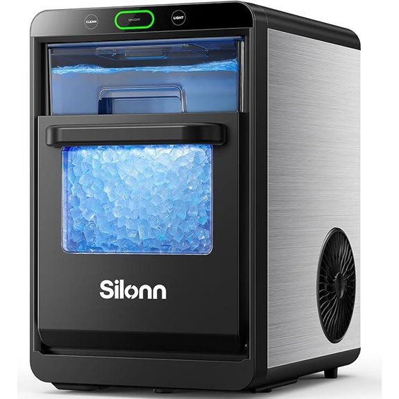 Silonn Countertop Nugget Ice Maker with Water Tank
