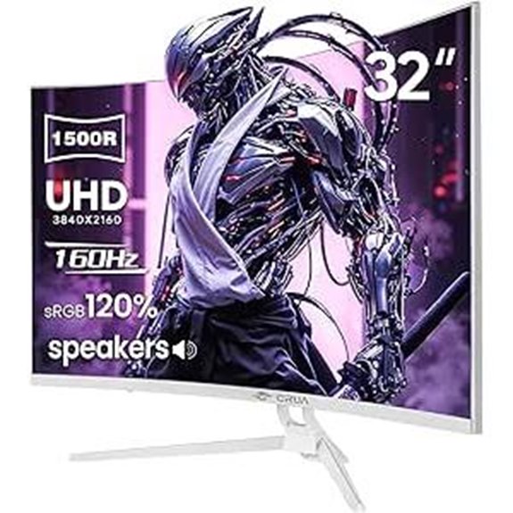 CRUA 32 Curved 4K Gaming Monitor with RGB