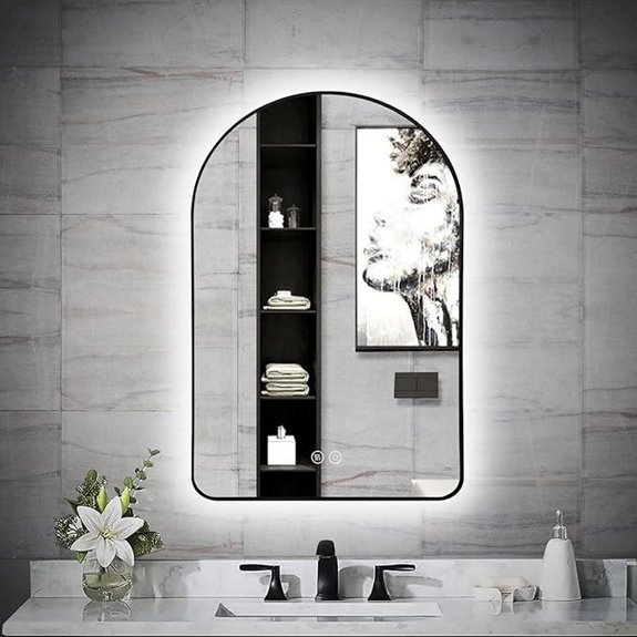 Niccy LED Backlit Bathroom Mirror 36x24 Dimmable