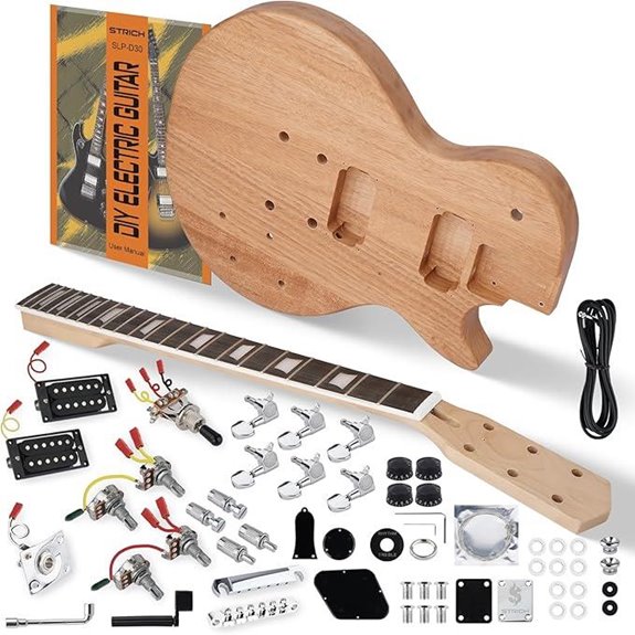 STRICH DIY Electric Guitar Kit with Mahogany Body