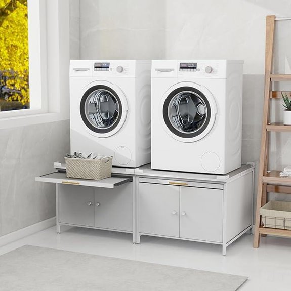 2 Pack Laundry Pedestals for Washer and Dryer