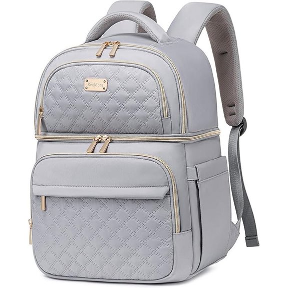 Insulated Double Decker Backpack Cooler for Travel