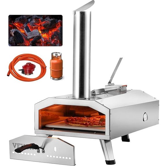 Vevor Dual Fuel Outdoor Pizza Oven with Thermometer