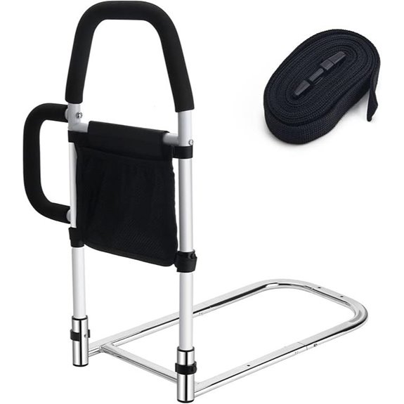 Bed Rails for Elderly Adults with Grab Bars
