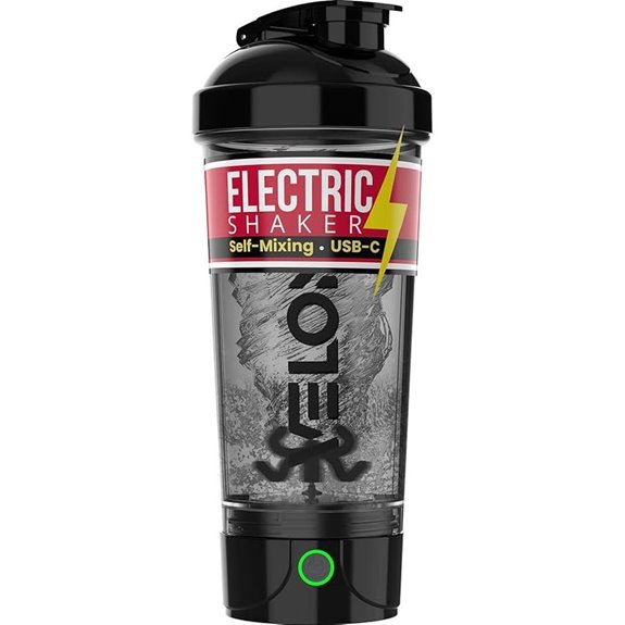 VELOMIX Electric Protein Shaker Bottle (24 oz)