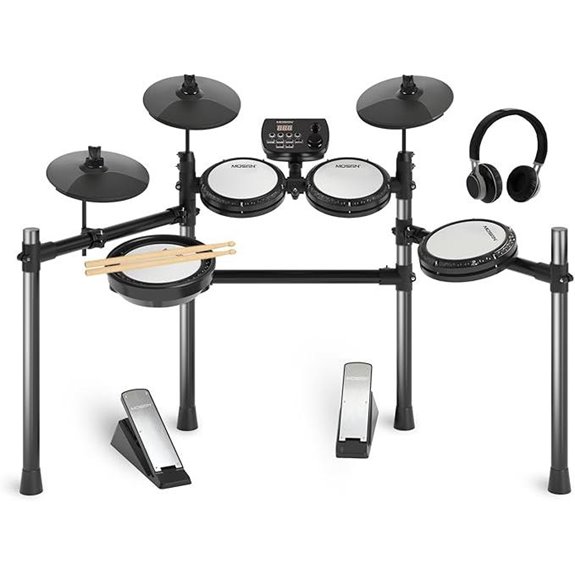 MOSEN Electric Drum Set with 4 Mesh Pads and Accessories