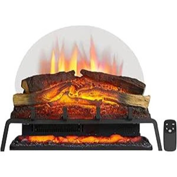 electric fireplace with remote