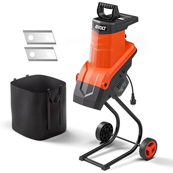 Electric Wood Chipper with Collection Bag and Blades