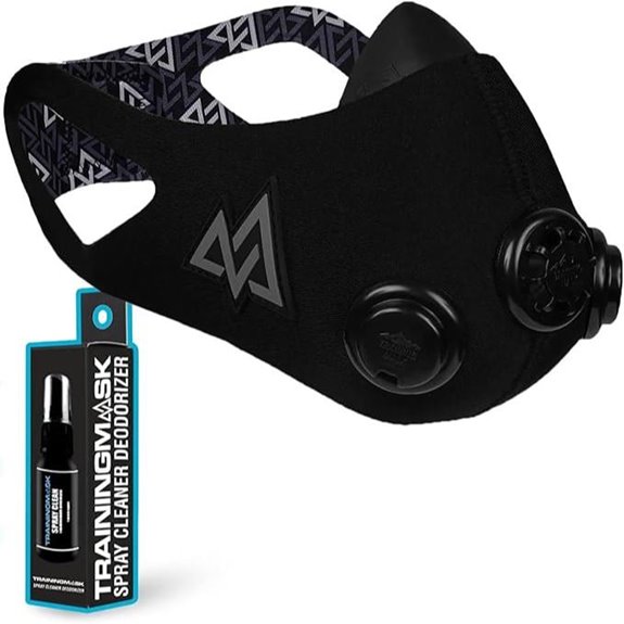 TrainingMask Elevation Training Mask 2.0 with Clean Spray