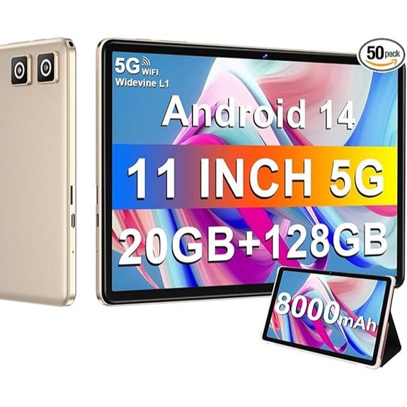 11-Inch Android 14 Tablet with 128GB Storage