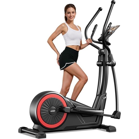 UMAY Elliptical Exercise Machine with LCD Monitor
