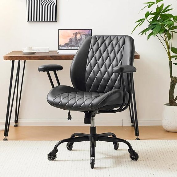 YFO Office Desk Chair with Lumbar Support