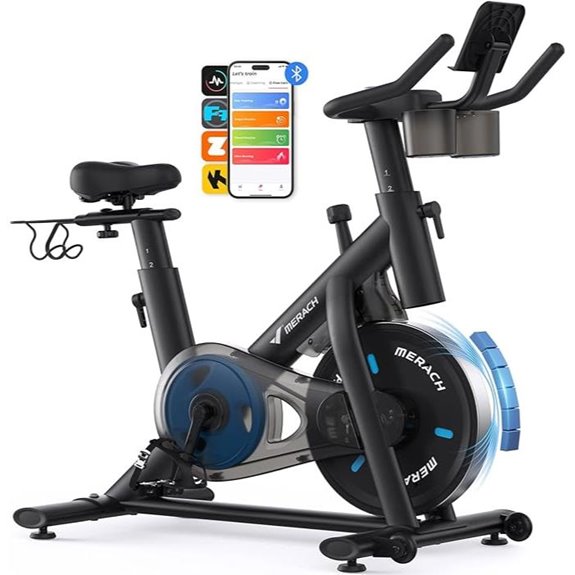 MERACH Exercise Bike with App & Tablet Mount