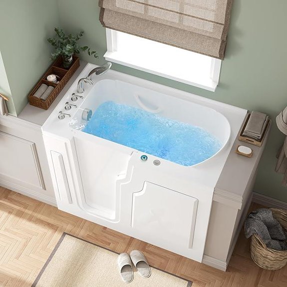 FerdY Floridian Walk-in Whirlpool Bathtub with 16 Jets