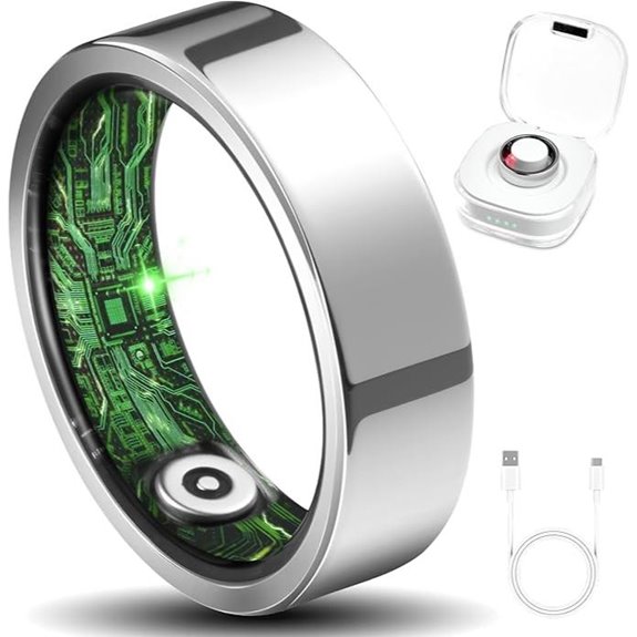 Smart Fitness Ring with Heart Rate and Sleep Tracking