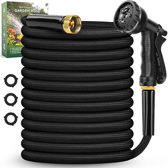 Garden Hose 100FT with Nozzle Leak-Proof & Flexible
