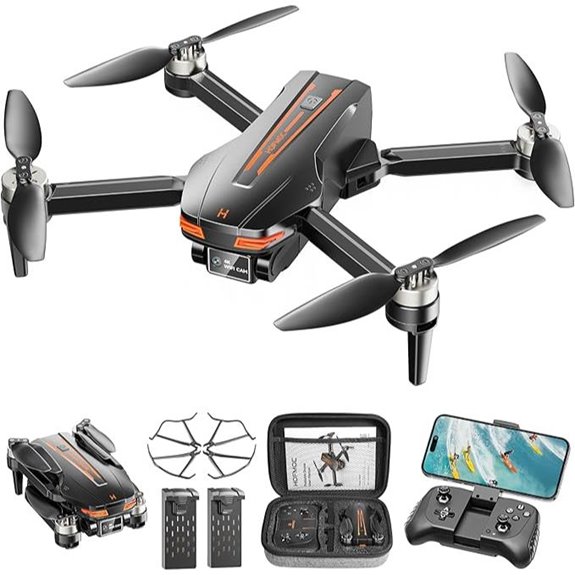 4K Camera Foldable Drone with Voice Control and Safety