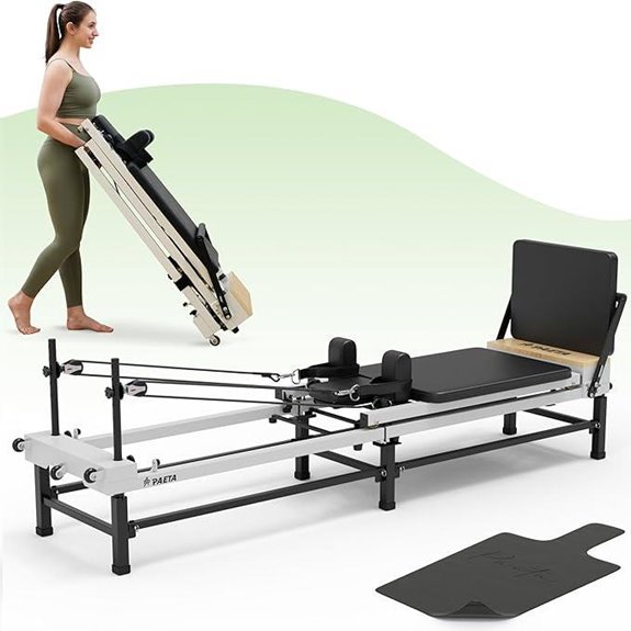 PAETA 91 Foldable Pilates Reformer with Accessories