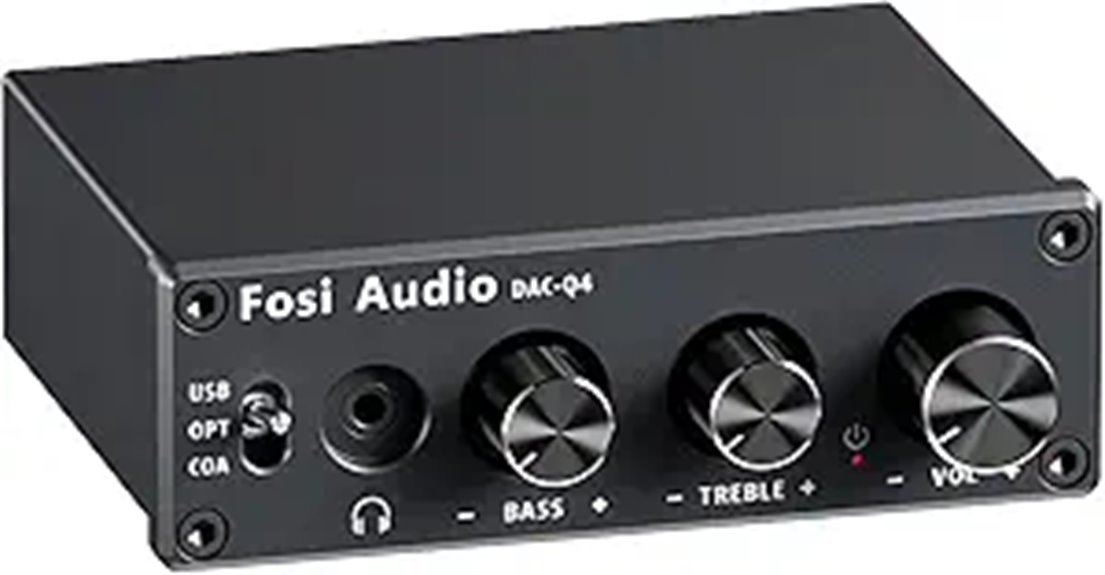 Fosi Audio Q4 DAC Headphone Amp with Inputs