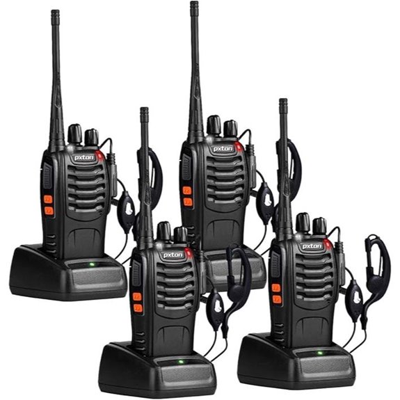 Pxton Long Range Walkie Talkies 4 Pack