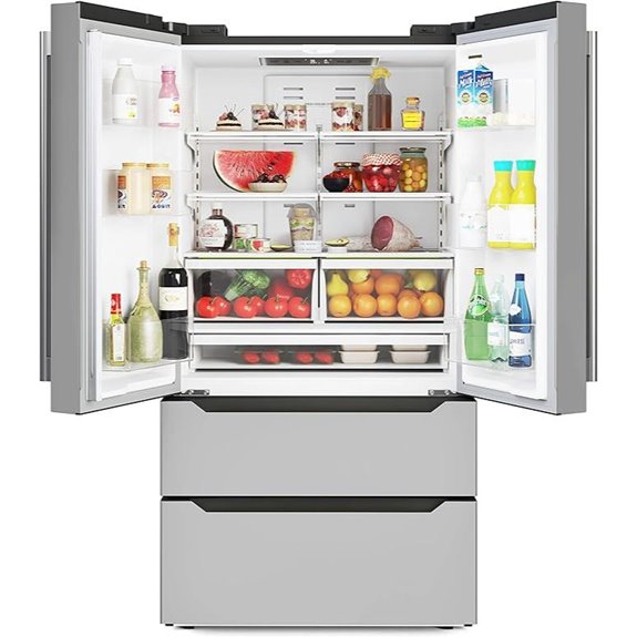 KoolMore French Door Refrigerator with Ice Maker