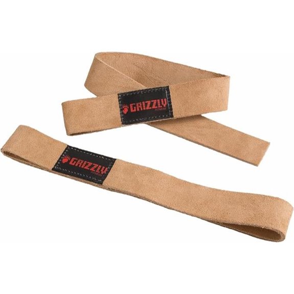 Grizzly Genuine Leather Lifting Wrist Straps (Pair)