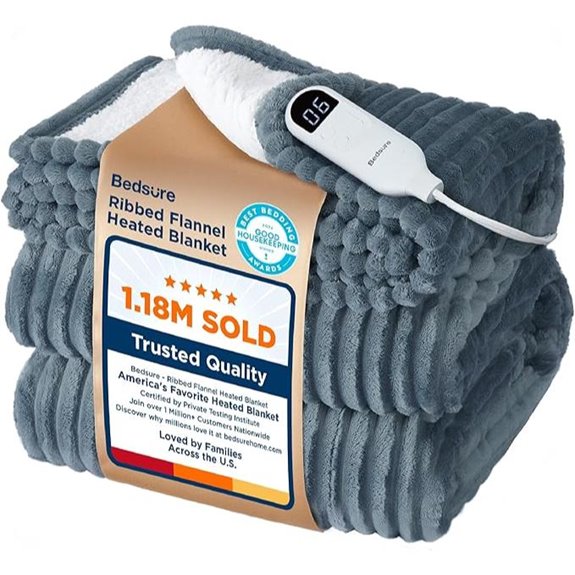 Bedsure Electric Heated Blanket with 4 Settings and Timer