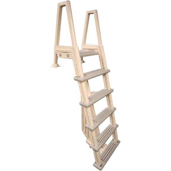 Confer Heavy Duty In-Ground Pool Ladder Adjustable Height