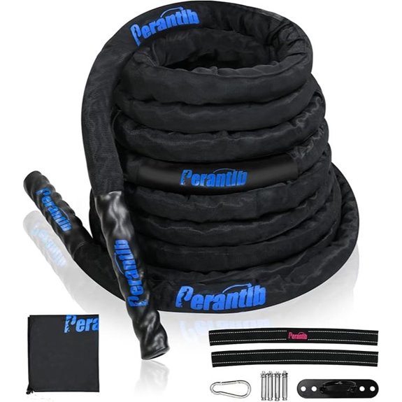 Perantlb Heavy Battle Rope with Protective Sleeve