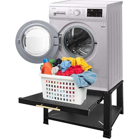 Royxen Washer & Dryer Pedestal Heavy Duty Black