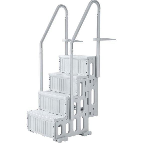 VEVOR 4-Step Pool Ladder with Handrails Heavy Duty