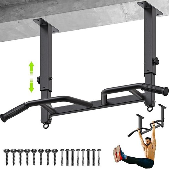 SELEWARE Heavy Duty Wall-Mount Pull-Up Bar