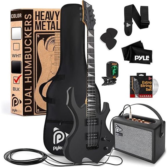 Pyle Heavy Metal Electric Guitar & Amp Kit