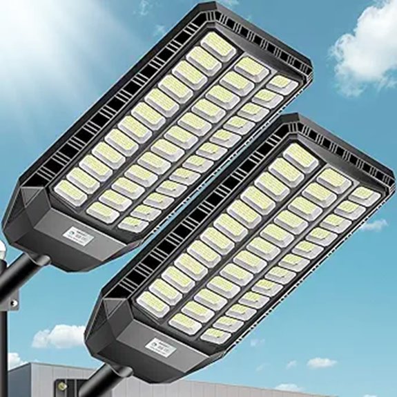 9500W Solar Street Lights Outdoor (2 Pack)