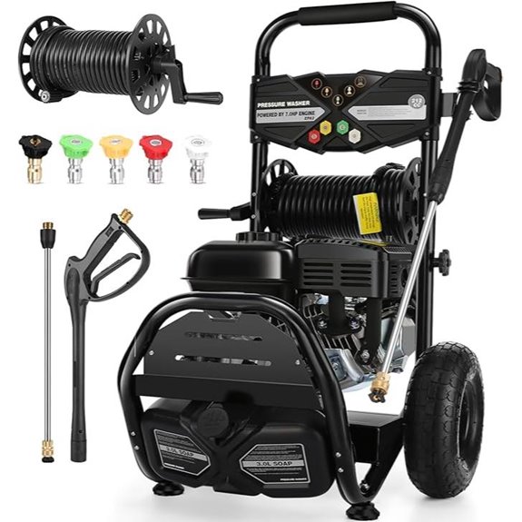 4200PSI Gas Pressure Washer with Foam & Wheels