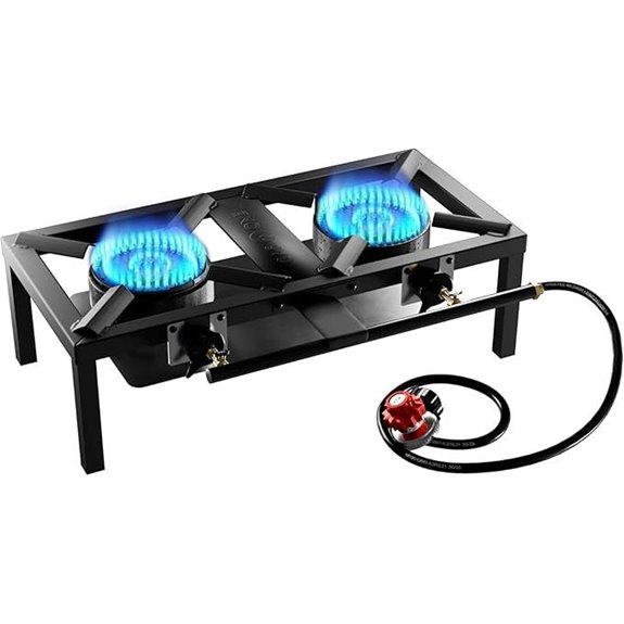 GasOne High Pressure Propane Burner with Heat Shield