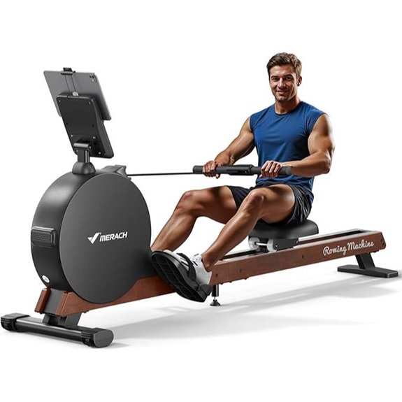 MERACH Pro-Grade Smart Magnetic Rowing Machine