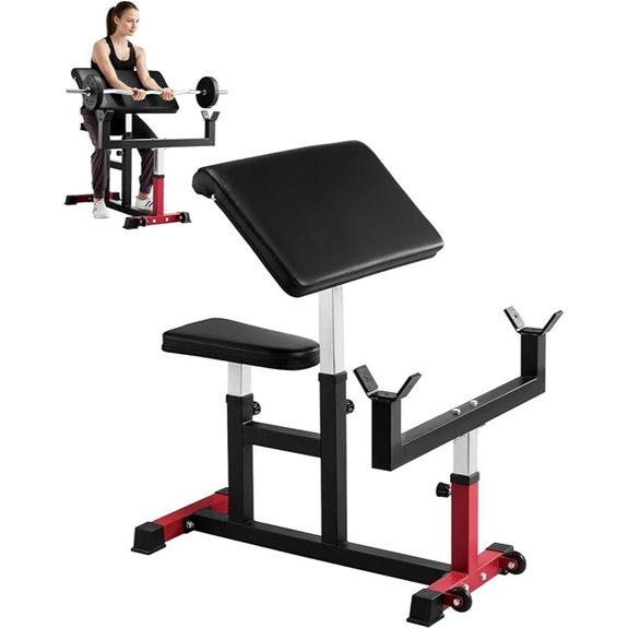 VEVOR Preacher Curl Bench for Home Gym